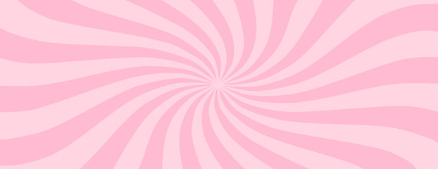  Simple colorful swirl background with stripes. Sunburst radial vector with geometric rays..