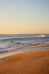 morning walk at the beach