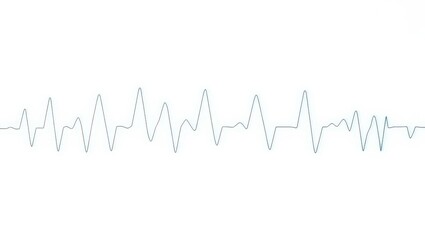Oscillating line graph with varying peaks and troughs on a white background representing data display