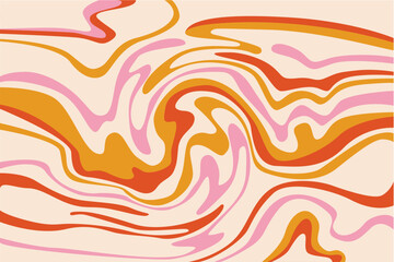 Abstract background featuring swirling patterns in vibrant orange and pink hues.