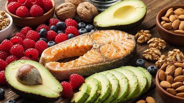 Nourriture saine riche en omega-3