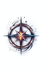 Compass Rose – Modern Navigation Symbol, Adventure, Exploration, and Direction Design for Travel and Guidance Concepts