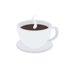coffee cup mug steaming drink hot chocolate hot beverage emoji symbol sign icon vector illustration isolated flat