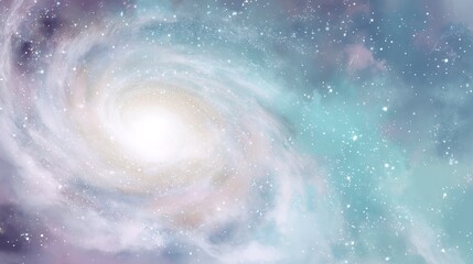 Fototapeta premium Dreamy Galaxy Background with Swirling Colors and Stars