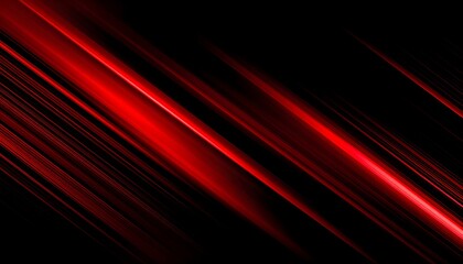 Abstract flag with diagonal red and black lines creating depth and motion