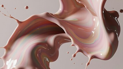 melted chocolate dripping