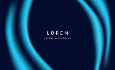Blue Abstract Vector Background: Elegant Swirls and Gradient Design vector
