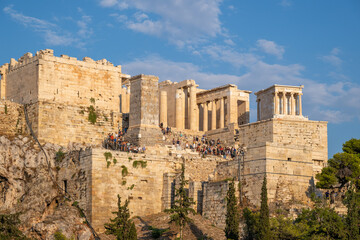 The Propylaea of the Acropolis in Athens, Greece