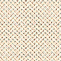 pattern featuring tiny floral motifs with leaves, scattered placement , zigzag stripe elements , cream background with earthy