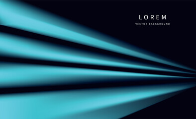 Abstract Teal Blue Light Rays Background: Vector Graphic Design for Presentations & Websites vector