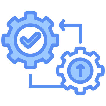 Execution Blue Icon