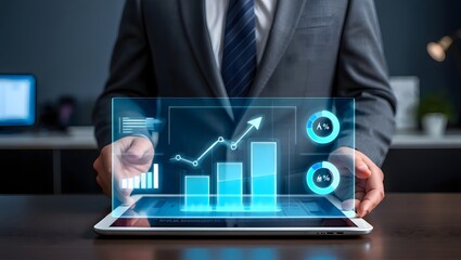 Business analysis and growth strategy using digital marketing and financial planning tools