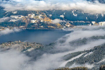 Winter landscape of Austrian Alps.

