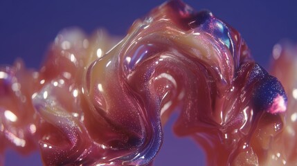 abstract macro psychedelic patterns with liquid textures and vibrant gradients