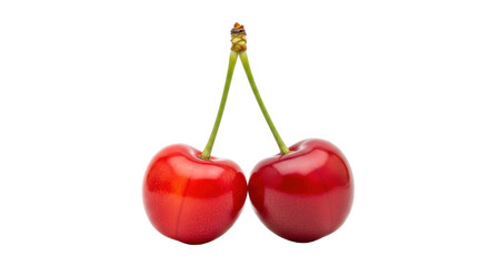 Isolated Two Cherries