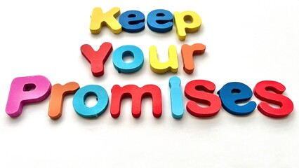 Fototapeta premium Colorful letters spell out 