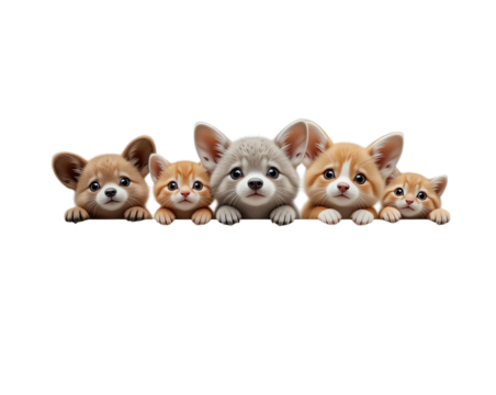 Adorable puppies with playful expressions fluffy fur and joyful personalities perfect for pet lovers and families seeking cute friendly and cuddly animals