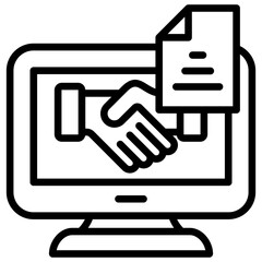 Digital Agreement Icon
