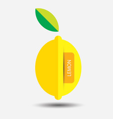 lemon, fruit vector illustration