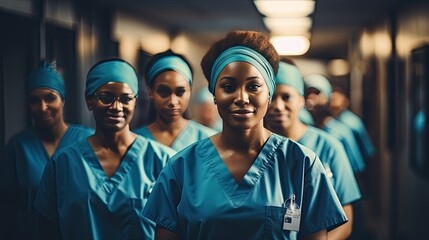 diverse medical team