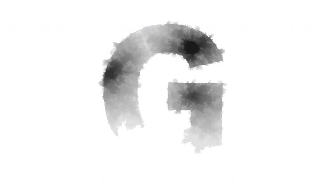 The letter &ldquo;G&rdquo; appears as if ink has bled onto the paper	
