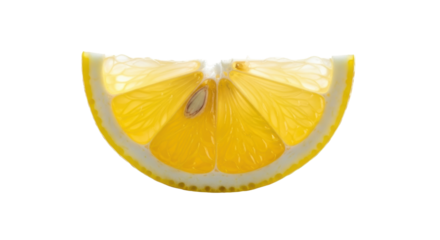 Isolated Lemon Slice