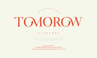 Tomorow Modern Serif Display Alphabet Font for Stylish Branding