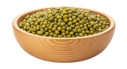 Isolated Bowl of Mung Beans