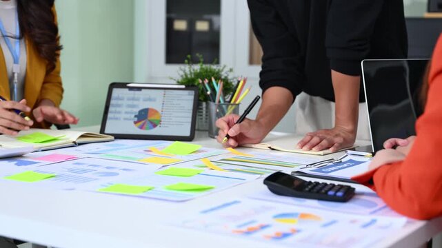 Business team meeting present.professional investor working with Finance managers task - Powered by Adobe