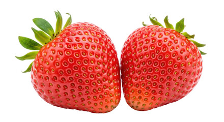 Isolated Strawberries