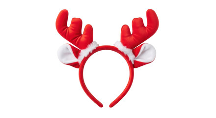 Isolated Christmas Reindeer Antlers Headband