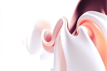 Abstract swirling forms in soft pastel colors