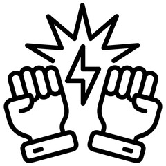 Fototapeta premium Fight Icon