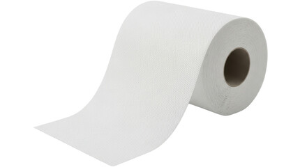 Isolated Roll of Toilet Paper