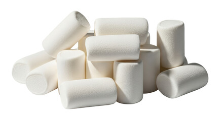 Isolated Pile of Marshmallows