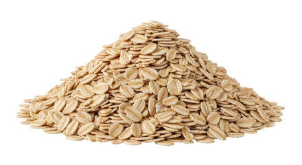 Isolated Heap of Oat Flakes