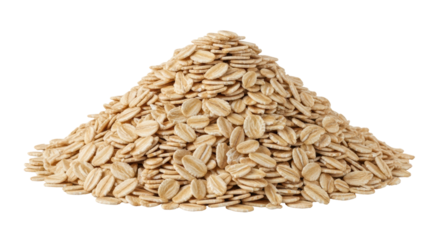 Isolated Heap of Oat Flakes