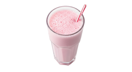 Isolated Strawberry Milkshake