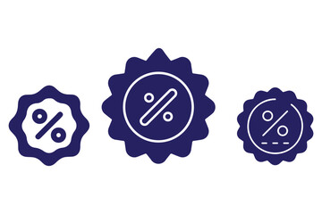 Set of Price Tags with Various Icons, Including Dollar, Percentage, Free, and Discount Tags