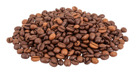Isolated Coffee Beans Heap