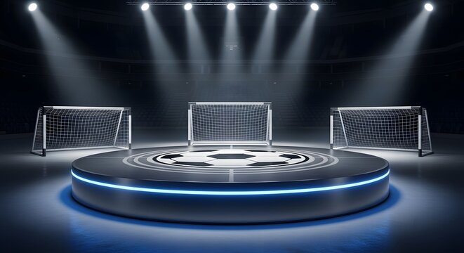 movie theater stage with spotlight