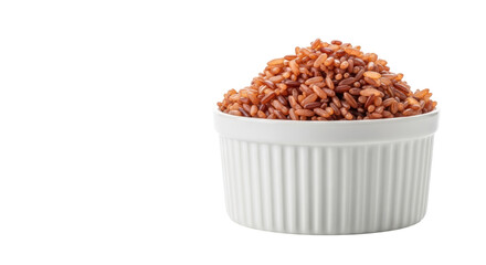 Isolated Bowl of Red Rice