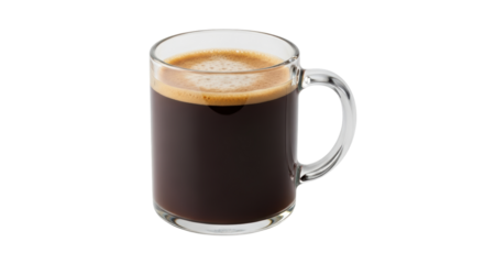 Isolated Cup of Black Coffee