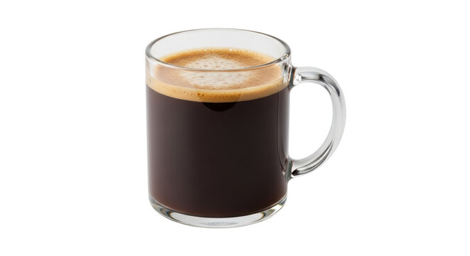 Isolated Cup of Black Coffee