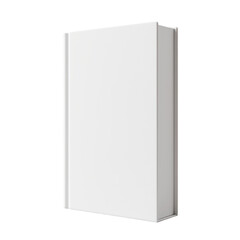 Naklejka premium A single white book standing up