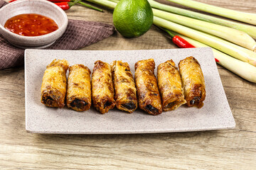 Vietnamese fried stuffed spring roll