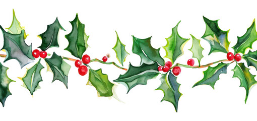 Fototapeta premium PNG Holly pattern plant leaf.