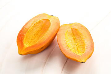 Ripe sweet tropical exotic papaya