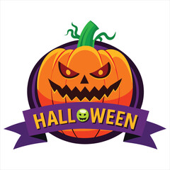Happy Halloween. Happy Halloween text banner design template. Happy Halloween logo , Happy Halloween label, Happy Halloween sticker, Happy Halloween poster, Happy Halloween banner design.