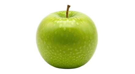 Isolated Single Green Apple